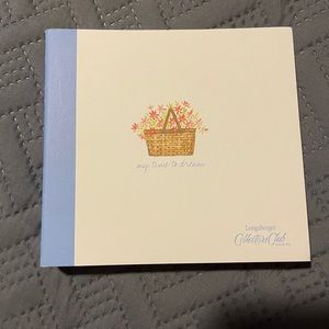 LONGABERGER JOURNALING BOOK